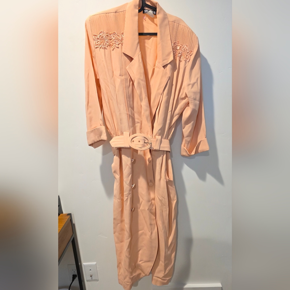 Studio I Peach Long Sleeve Dress
